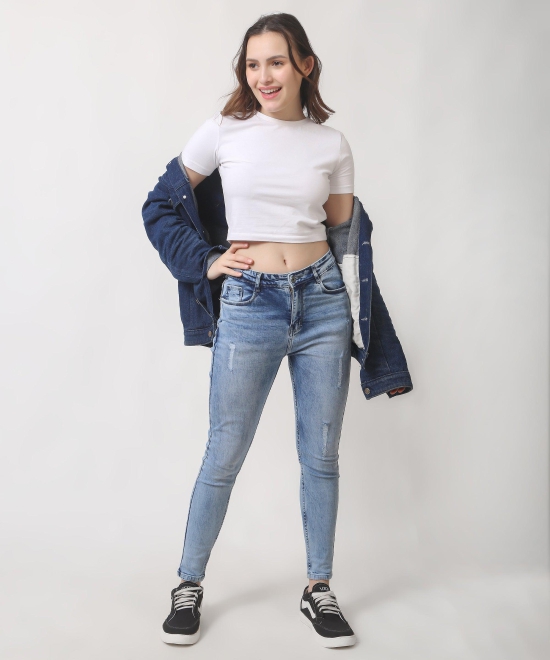 Women Classy Light Blue Denim Jeans-26