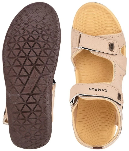 Campus - Beige Mens Floater Sandals - None