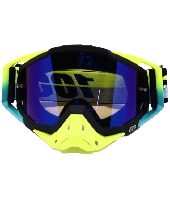 AutoPowerz - UV Protected Blue Riding Goggles ( Pack of 1 )