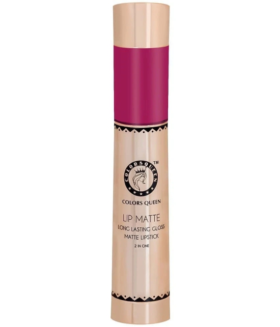 Colors Queen Lip Matte 2 in 1 Long Lasting Matte Lipstick (Rose Pink)