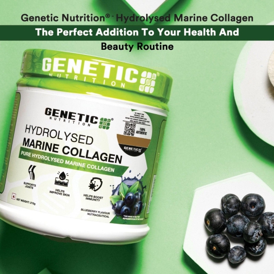 Hydrolyzed Marine Collagen | Collagen Booster Supplement Blueberry