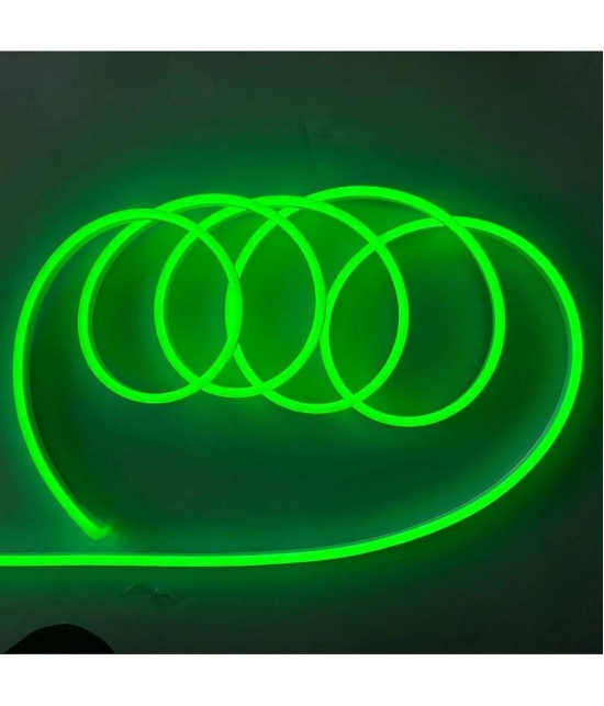 DAYBETTER Resin 5 meter Neon Rope Led Strip Light Pendant Green - Pack of 1