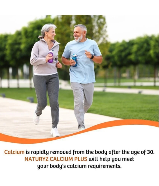 NATURYZ Calcium Plus with Calcium Citrate, Vitamin D, zinc, Magnesium for Bone Health - 100 Tablets