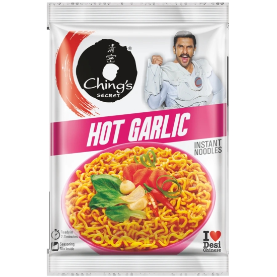 Chings Secret Hot Garlic Noodles, 75 Gms