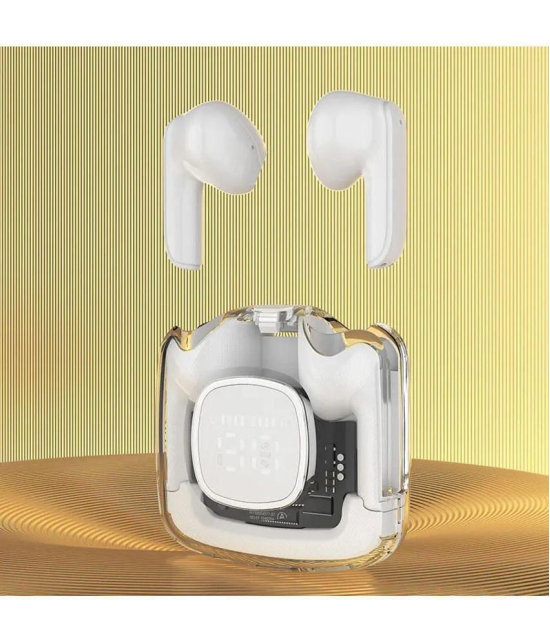 COREGENIX Digital Display Bluetooth True Wireless (TWS) In Ear 30 Hours Playback Fast charging IPX4(Splash & Sweat Proof) White