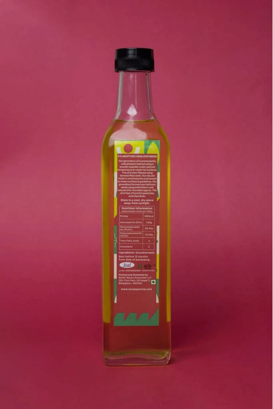 Local Sparrow Cold Pressed Groundnut Oil