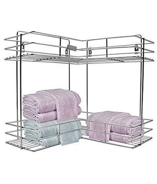 TISYAA Silver Stainless Steel Storage Racks ( Pack of 1 ) - Silver