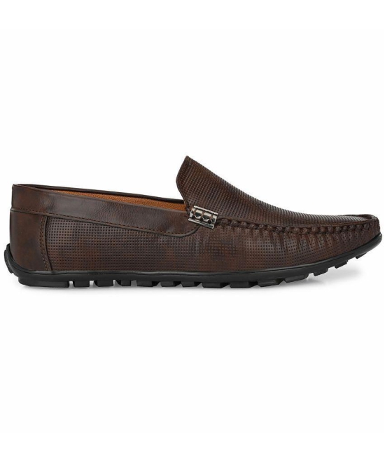 Leeport - Brown Mens Slip on - 9