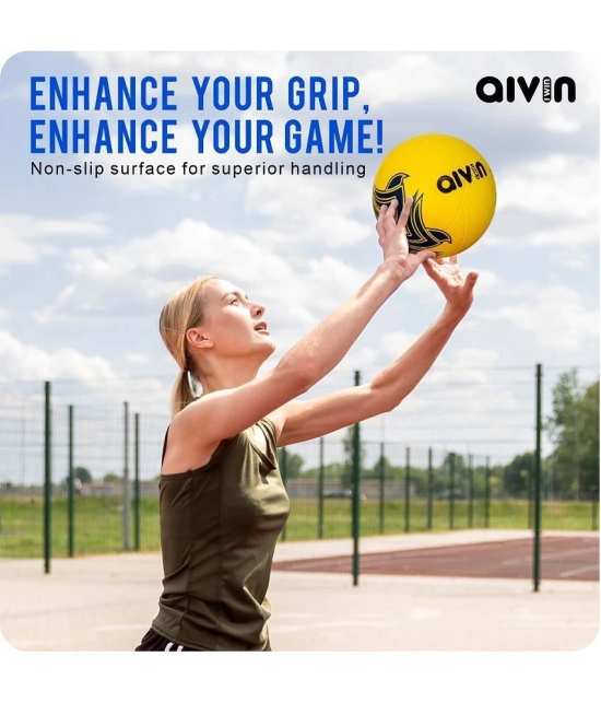 AIVIN Flying Volleyball/Rubber Moulded Construction/for Indoor/Outdoor/Hobby Balls/for Men/Women Size - 4 - 4