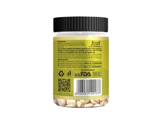 Happilo Premium Califonian Roasted & Salted Pistachios 200g Jar