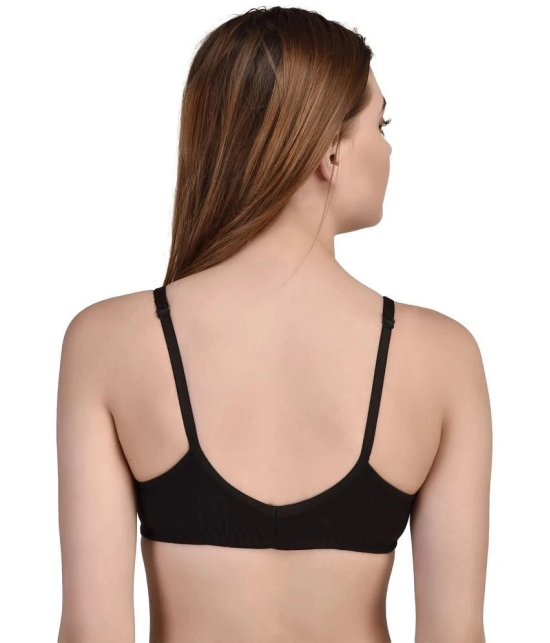 Desiprime Poly Cotton Front Closure - Black Pack of 2 - 38B