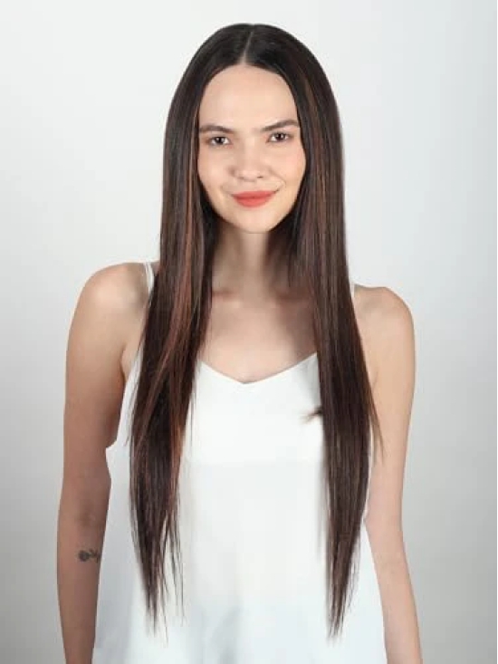 RefynHair - Clip In (3 Clip) Hair Extension | 18 Inch | 30 Gr | Medium Brown | Premium Remy 100% Human Hair - Natural Look & Feel | Long Lasting Value | Boosts Confidence | Clip On