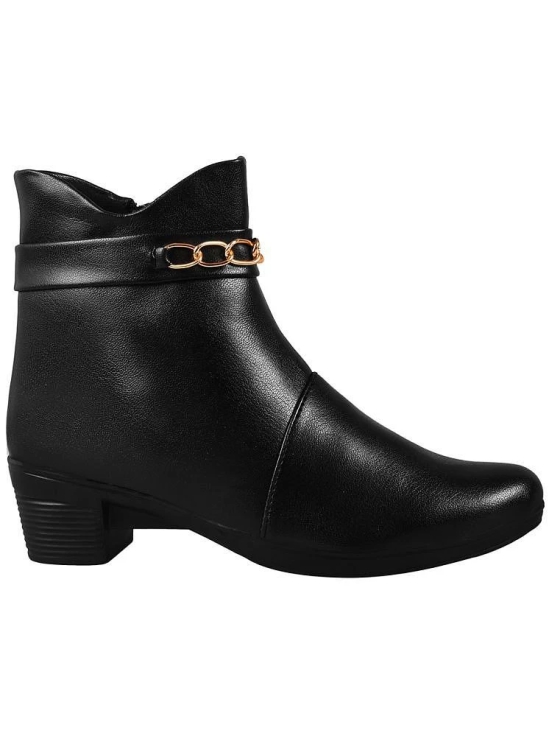 Shoetopia Black Womens Ankle Length Boots - None