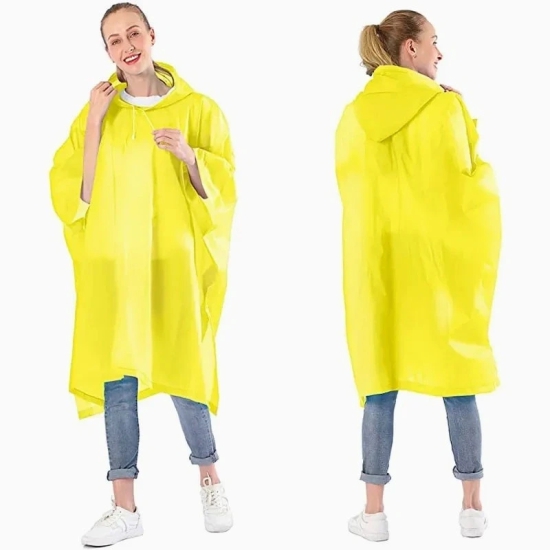 Poncho Backpack Friendly: Lightweight Rain Poncho Designed to Fit Over Your Backpack for Hiking and Trekking (Colour - Yellow) by Total Sporting And Fitness Solutions Pvt Ltd