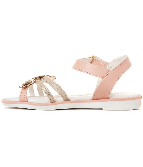 Adrianna Rose Gold Flat Sandal for Girls - None