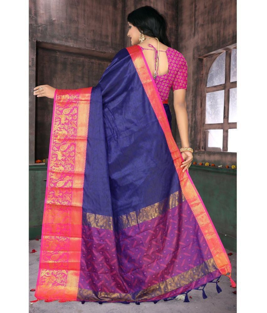 LEELAVATI - Multicolor Silk Saree With Blouse Piece ( Pack of 1 ) - Multicolor