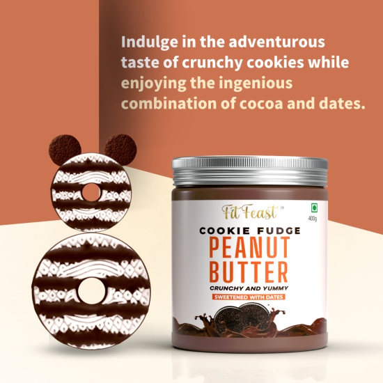 Cookie Fudge Peanut Butter - Pack of 4