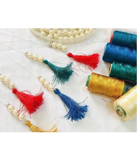 PRANSUNITA Other Silk (Resham) Twisted Hand & Machine Embroidery Shiny Thread ( Pack of 6 )