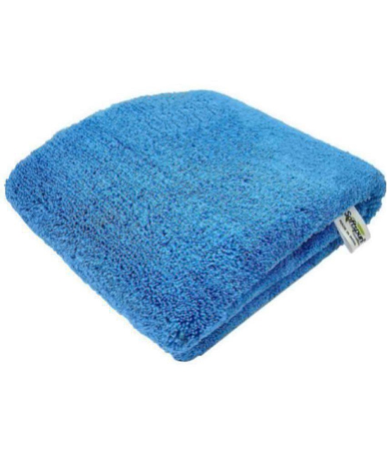 SOFTSPUN - Blue Microfibre Face Towel ( Pack of 1 ) - Blue