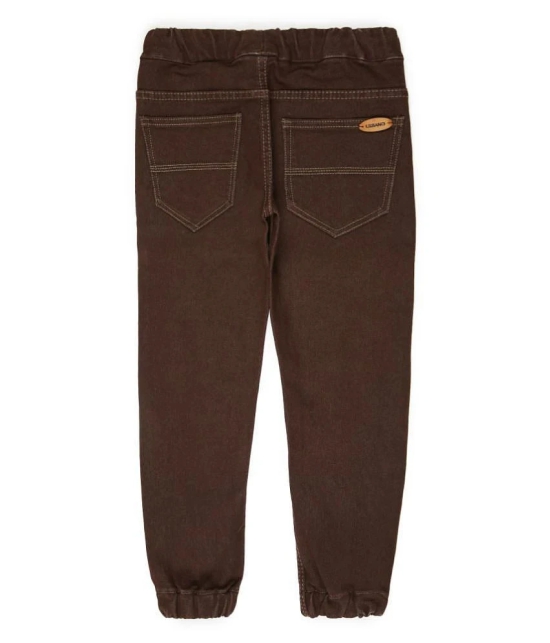 Urbano Juniors Boys Brown Slim Fit Jogger Jeans Stretch - None