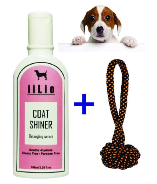 Dog Coat Shiner With Rope Tug Ball Toys