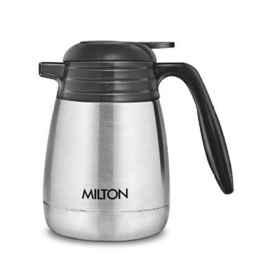 Milton Thermosteel Carafe 24 Hours Hot or Cold Tea/Coffee Pot, 1500 ml, Silver, Stainless Steel