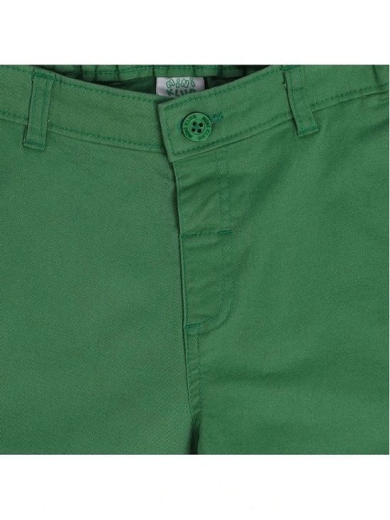 MINI KLUB - Green Cotton Boys Shorts ( Pack of 1 ) - None