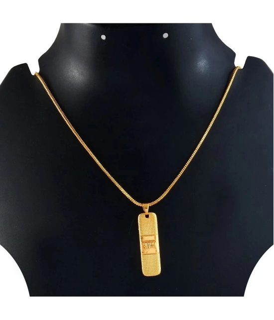 Jewar Mandi Golden Pendant ( Pack of 1 ) - Golden