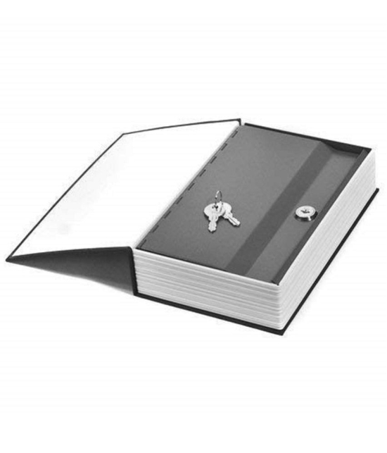 RAMDEV ENTERPRISE Metal Book Safe Locker for Hiding Cash, Jewellery, Passport and other Valuables | Portable Hidden Dictionary Secret Book Safe with 2 Keys for Office & Home.