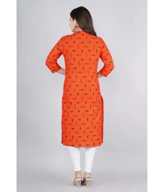 KIPEK - Red Cotton Womens Straight Kurti - XXL