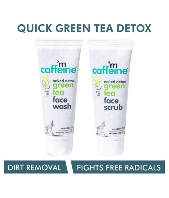 mCaffeine Quick Green Tea Detox Kit - Cleanse & Exfoliate