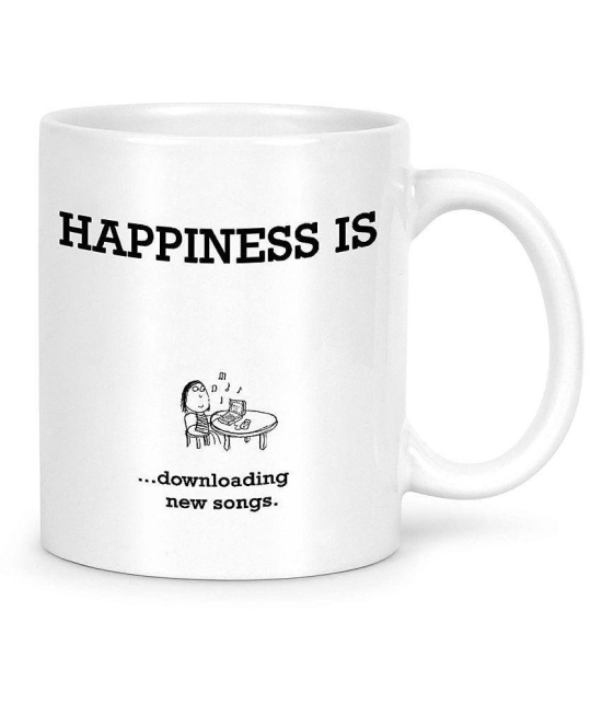 Idream Quote Printed Ceramic Coffee Mug 1 Pcs 330 mL - White