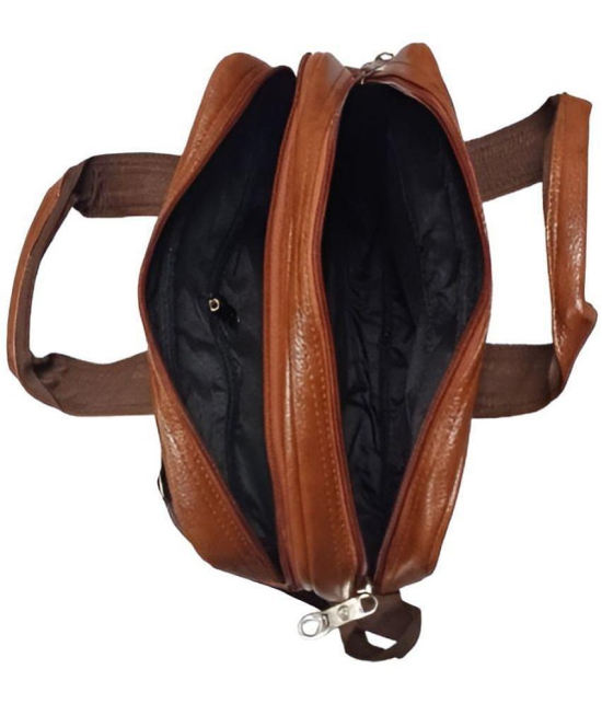 Raylan Tan Solid Messenger Bag - Tan