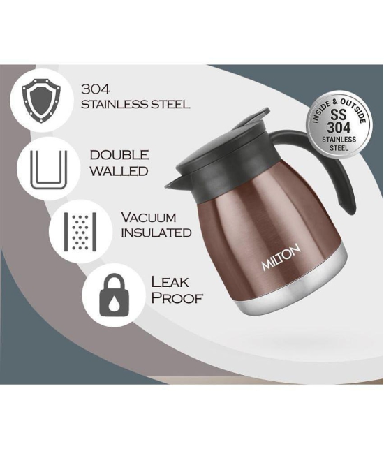 Milton Bistro 600 Thermosteel Carafe, 490 ml, Brown - Brown