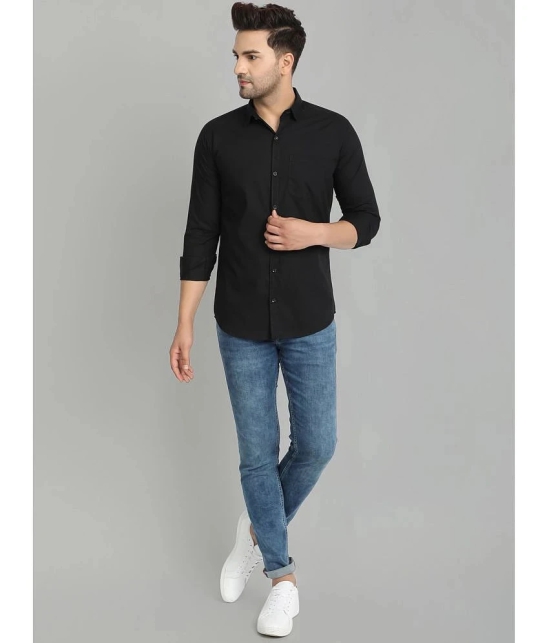 VERTUSY - Black Cotton Regular Fit Mens Casual Shirt ( Pack of 1 ) - None