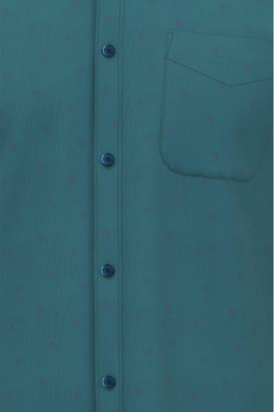 Men Green Slim Fit Formal Full Sleeves Formal Shirt