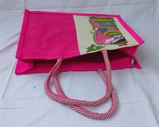 Jute Bag Pink Color