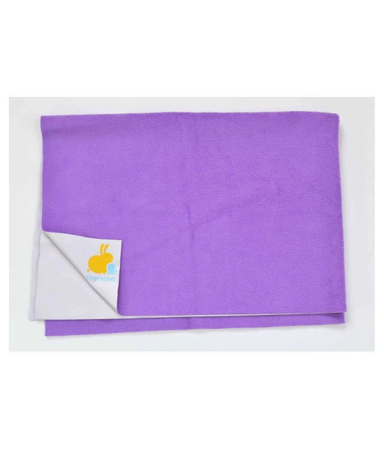 tinyrabbit Purple Laminated Waterproof Sheet ( 70 cm × 100 cm - 1 pcs ) - Medium - upto 120 cm length