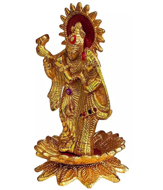 PAYSTORE - Metal Radha Krishna Religious Showpiece Idol 5 cm ( Pack of 1 )