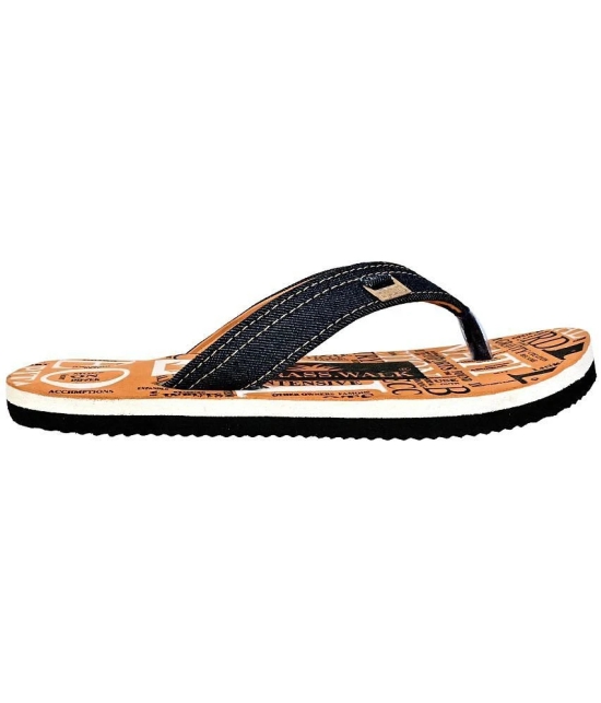 GRASS WALK Tan Mens Thong Flip Flop - None