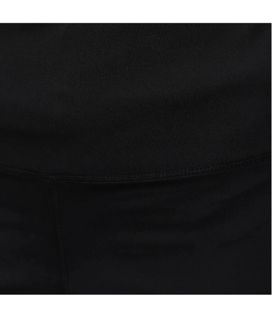 Omtex Black Polyester Solid Shorts - Single - None