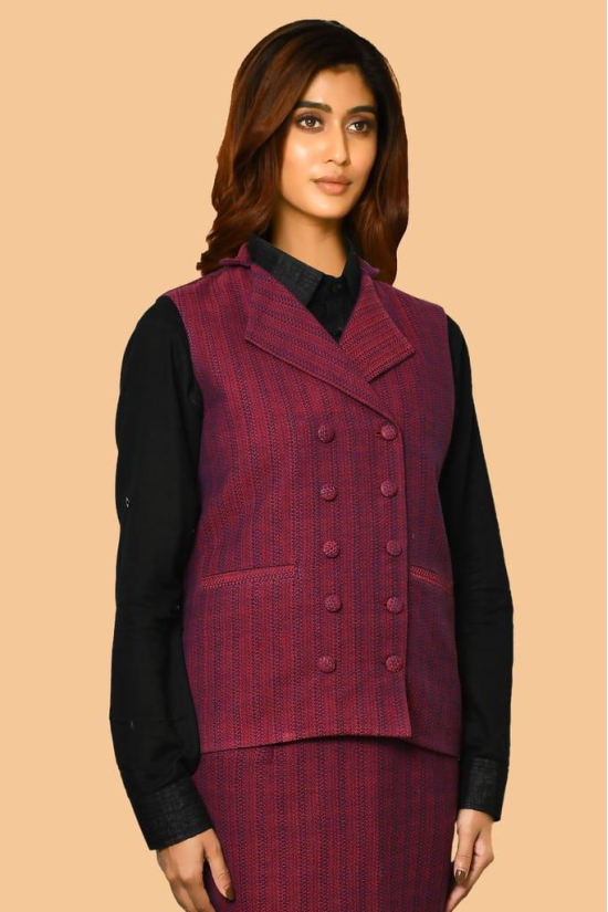 Trisha handloom pure cotton jacket for women