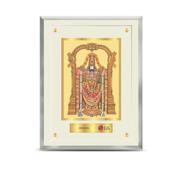 24K Gold Plated Balaji Customized Photo Frame For Corporate Gifting