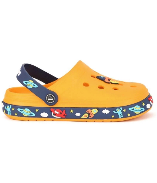 Aqualite Boys Yellow & Navy Blue Clogs - None