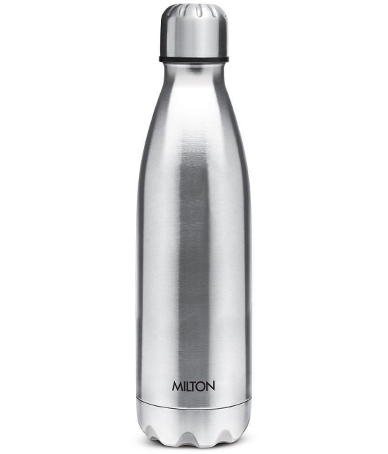 Milton - SHINE 1000 Silver Water Bottle 900 mL ( Set of 1 ) - Silver