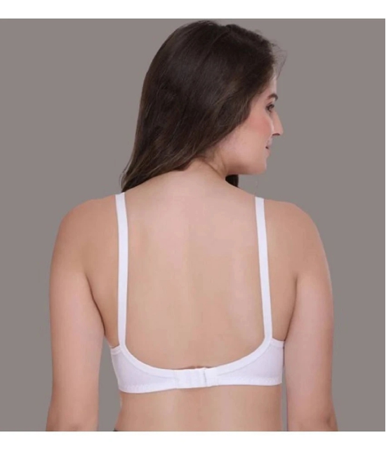 Zourt - White Cotton Solid Womens Maternity Bra ( Pack of 1 ) - 36B