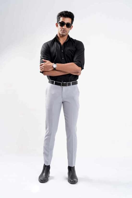 Urban Elegance Pearl Grey Chinos-34