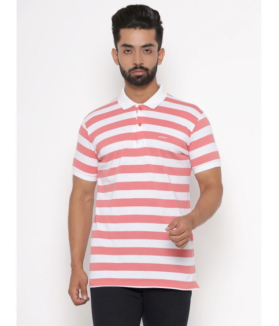 GENTINO - Pink Cotton Blend Regular Fit Mens Polo T Shirt ( Pack of 1 ) - None