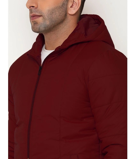 9TY3REE Polyester Mens Puffer Jacket - Wine ( Pack of 1 ) - None