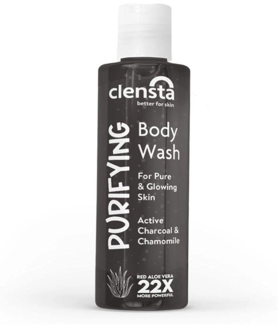 Clensta Purifying Body Wash, 200ml,With Red Aloe Vera and Active Charcoal, For Improved Skin Tone and Texture, For Men and Women